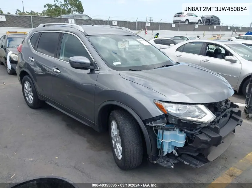 2018 Nissan Rogue Sv VIN: JN8AT2MT3JW450854 Lot: 40355095