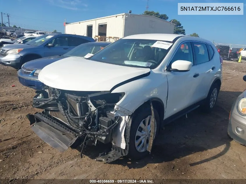 2018 Nissan Rogue S VIN: 5N1AT2MTXJC766616 Lot: 40356659