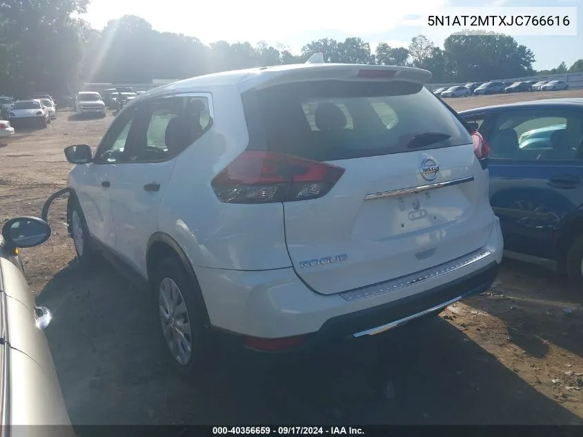 2018 Nissan Rogue S VIN: 5N1AT2MTXJC766616 Lot: 40356659