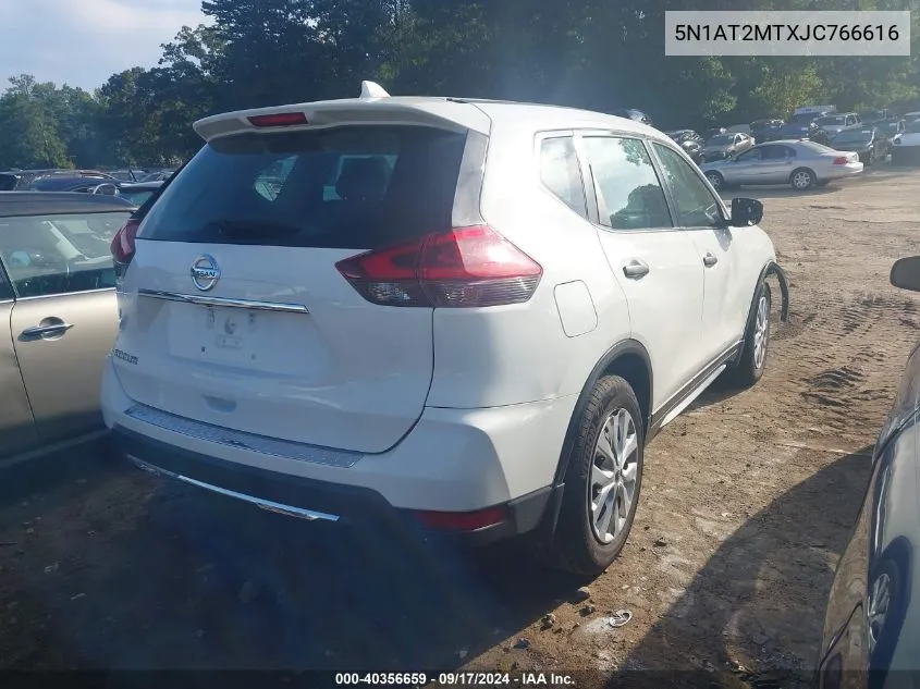 2018 Nissan Rogue S VIN: 5N1AT2MTXJC766616 Lot: 40356659