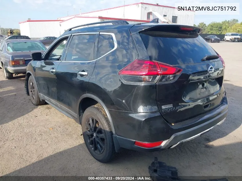 5N1AT2MV8JC751792 2018 Nissan Rogue Sv