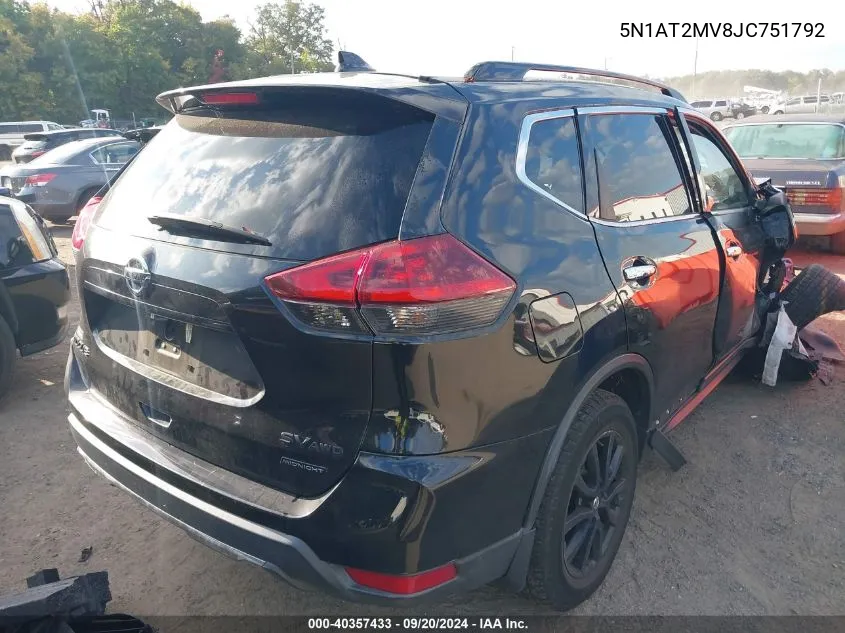 5N1AT2MV8JC751792 2018 Nissan Rogue Sv