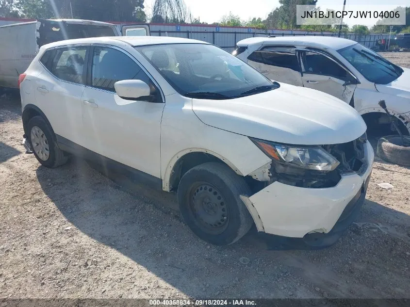 2018 Nissan Rogue Sport S VIN: JN1BJ1CP7JW104006 Lot: 40358834