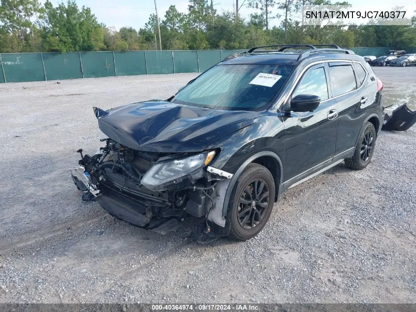 2018 Nissan Rogue S/Sl VIN: 5N1AT2MT9JC740377 Lot: 40364974