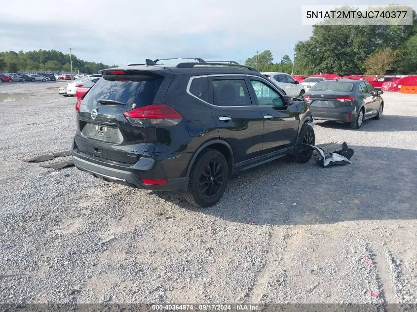 2018 Nissan Rogue S/Sl VIN: 5N1AT2MT9JC740377 Lot: 40364974