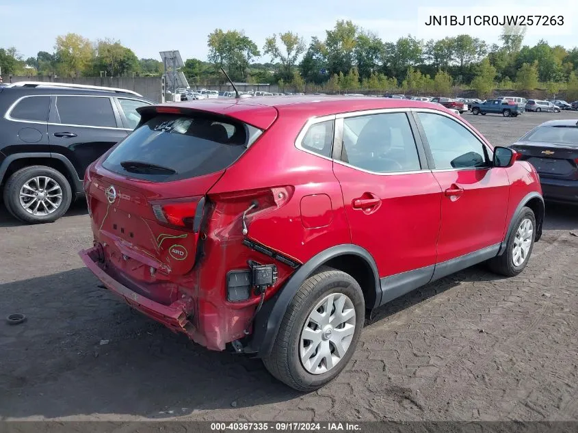 2018 Nissan Rogue Sport S VIN: JN1BJ1CR0JW257263 Lot: 40367335