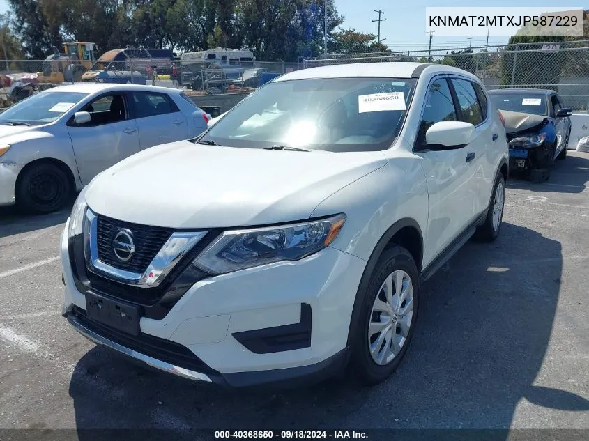 2018 Nissan Rogue S VIN: KNMAT2MTXJP587229 Lot: 40368650