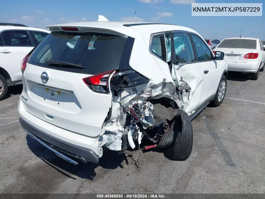 2018 Nissan Rogue S VIN: KNMAT2MTXJP587229 Lot: 40368650