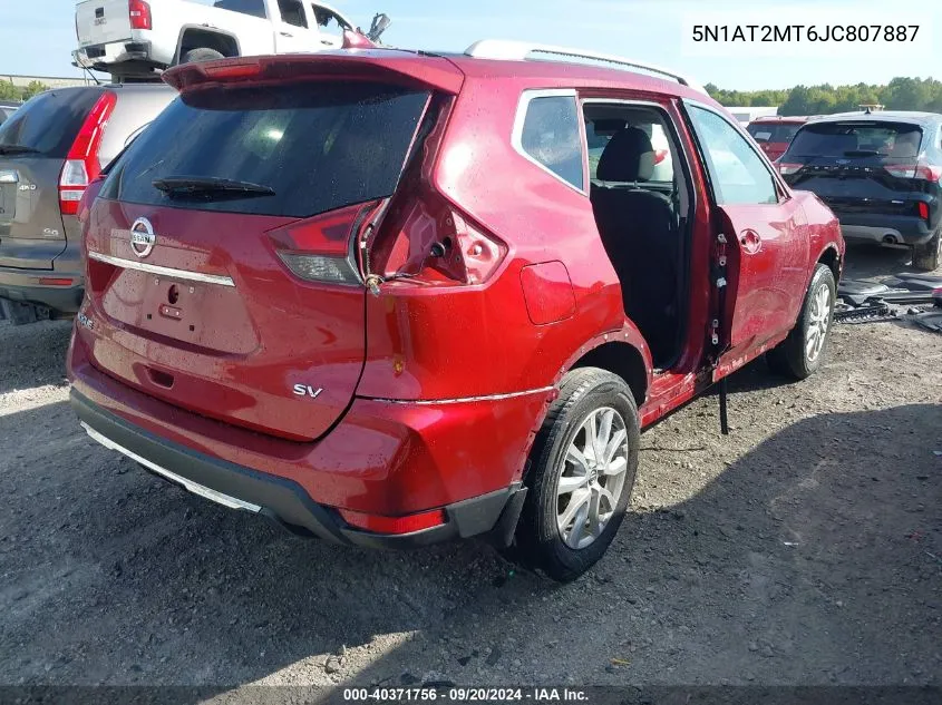 5N1AT2MT6JC807887 2018 Nissan Rogue S/Sl/Sv