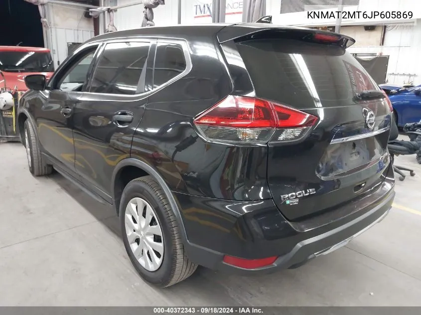 2018 Nissan Rogue S VIN: KNMAT2MT6JP605869 Lot: 40372343