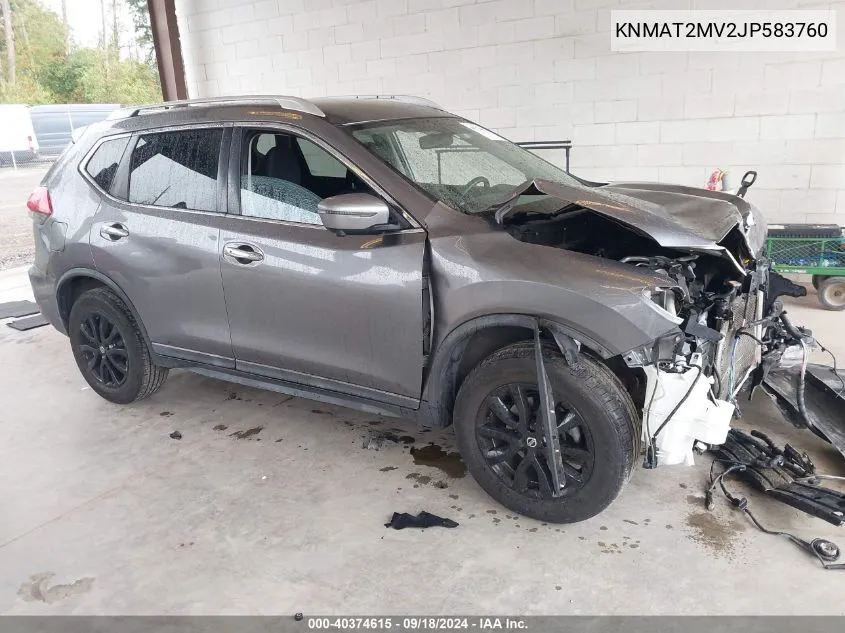 KNMAT2MV2JP583760 2018 Nissan Rogue Sv