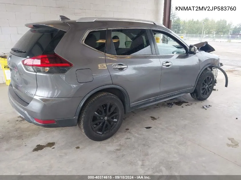 KNMAT2MV2JP583760 2018 Nissan Rogue Sv