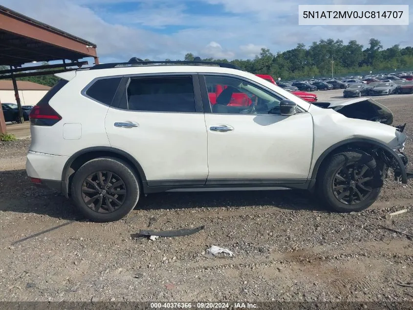 2018 Nissan Rogue Sv VIN: 5N1AT2MV0JC814707 Lot: 40376366