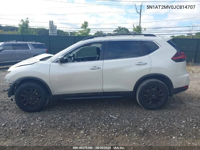 2018 Nissan Rogue Sv VIN: 5N1AT2MV0JC814707 Lot: 40376366