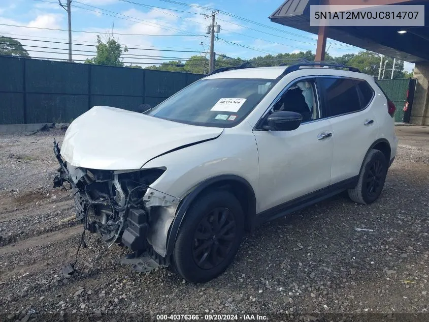 2018 Nissan Rogue Sv VIN: 5N1AT2MV0JC814707 Lot: 40376366