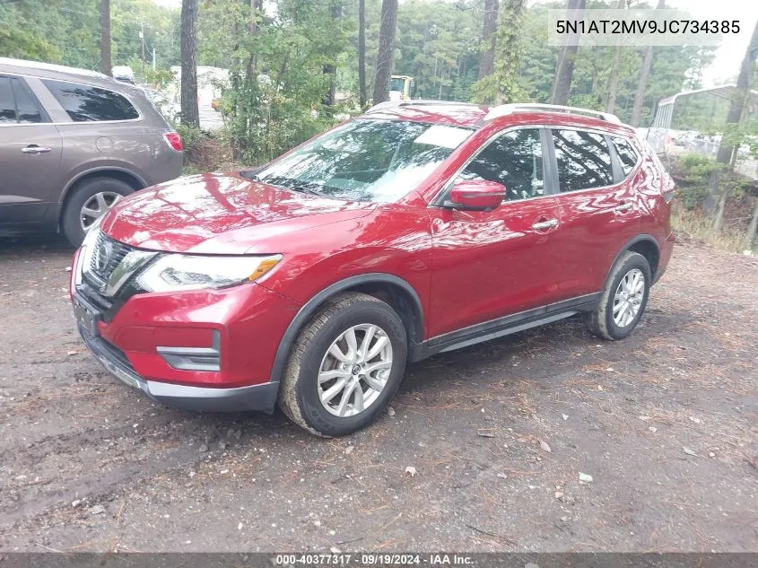 2018 Nissan Rogue Sv VIN: 5N1AT2MV9JC734385 Lot: 40377317