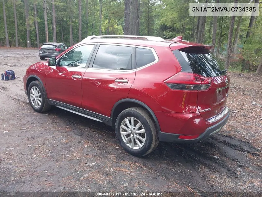 2018 Nissan Rogue Sv VIN: 5N1AT2MV9JC734385 Lot: 40377317