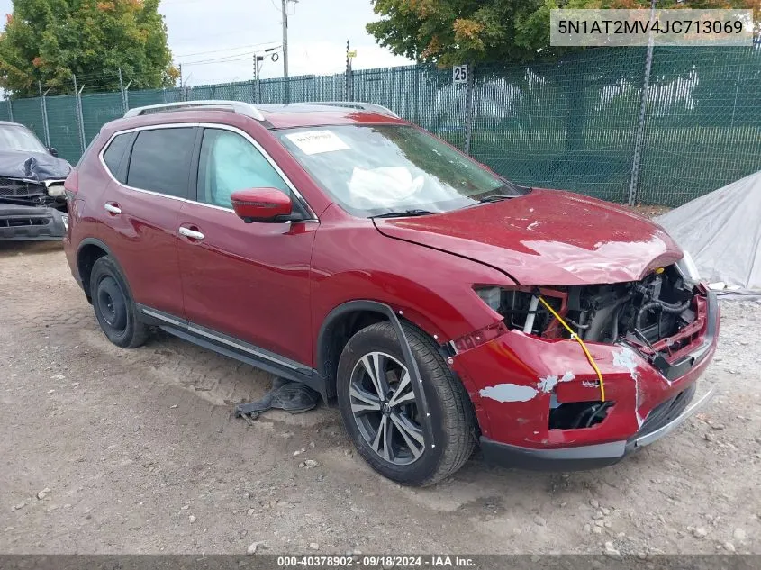 2018 Nissan Rogue Sv/Sl VIN: 5N1AT2MV4JC713069 Lot: 40378902