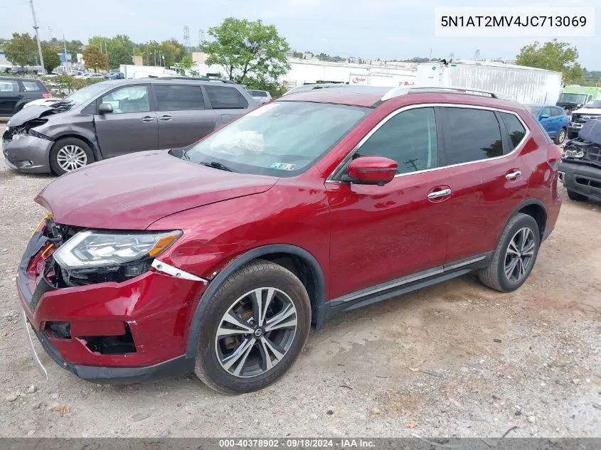 2018 Nissan Rogue Sv/Sl VIN: 5N1AT2MV4JC713069 Lot: 40378902