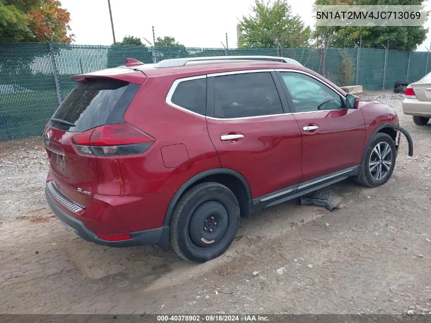 2018 Nissan Rogue Sv/Sl VIN: 5N1AT2MV4JC713069 Lot: 40378902