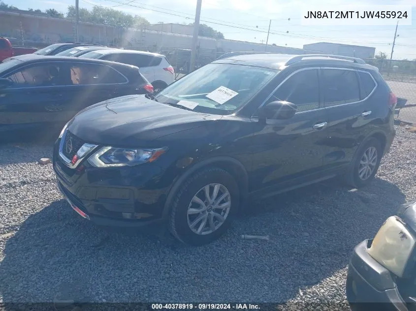 2018 Nissan Rogue Sv VIN: JN8AT2MT1JW455924 Lot: 40378919