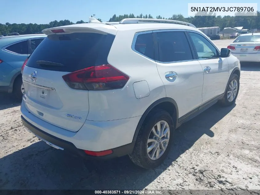 2018 Nissan Rogue Sv VIN: 5N1AT2MV3JC789706 Lot: 40383571