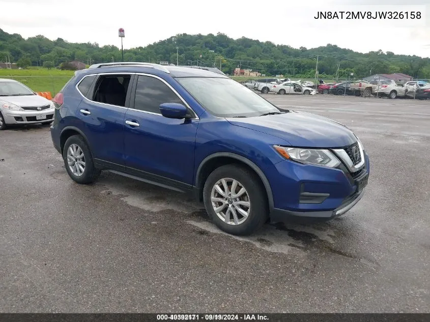 2018 Nissan Rogue Sv VIN: JN8AT2MV8JW326158 Lot: 40392171