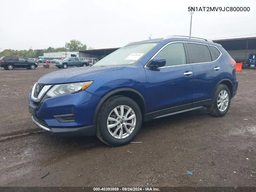 2018 Nissan Rogue Sv VIN: 5N1AT2MV9JC800000 Lot: 40393859