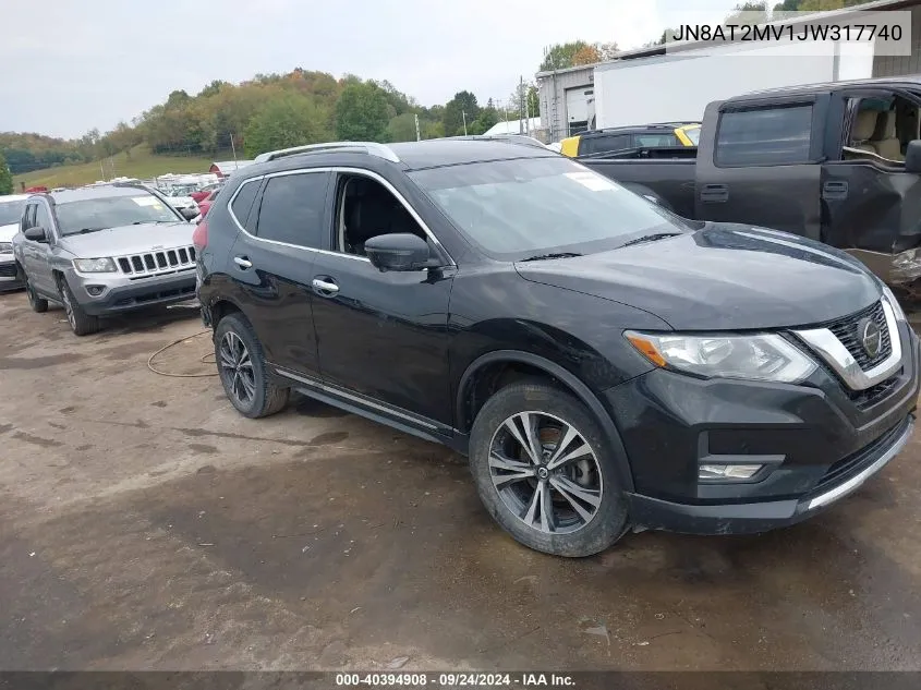 2018 Nissan Rogue Sl VIN: JN8AT2MV1JW317740 Lot: 40394908