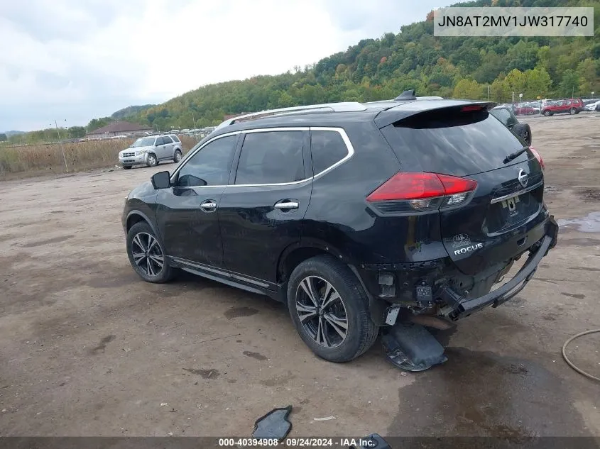 2018 Nissan Rogue Sl VIN: JN8AT2MV1JW317740 Lot: 40394908