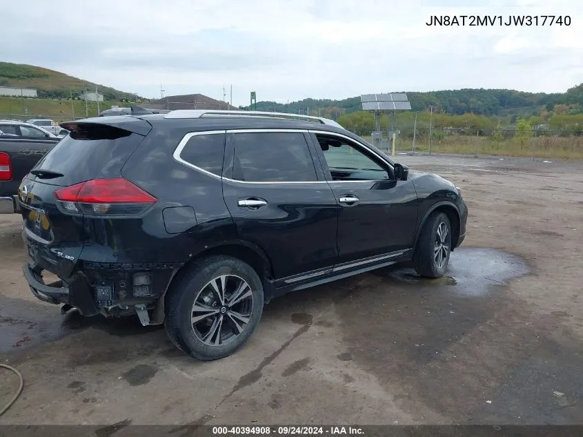 2018 Nissan Rogue Sl VIN: JN8AT2MV1JW317740 Lot: 40394908