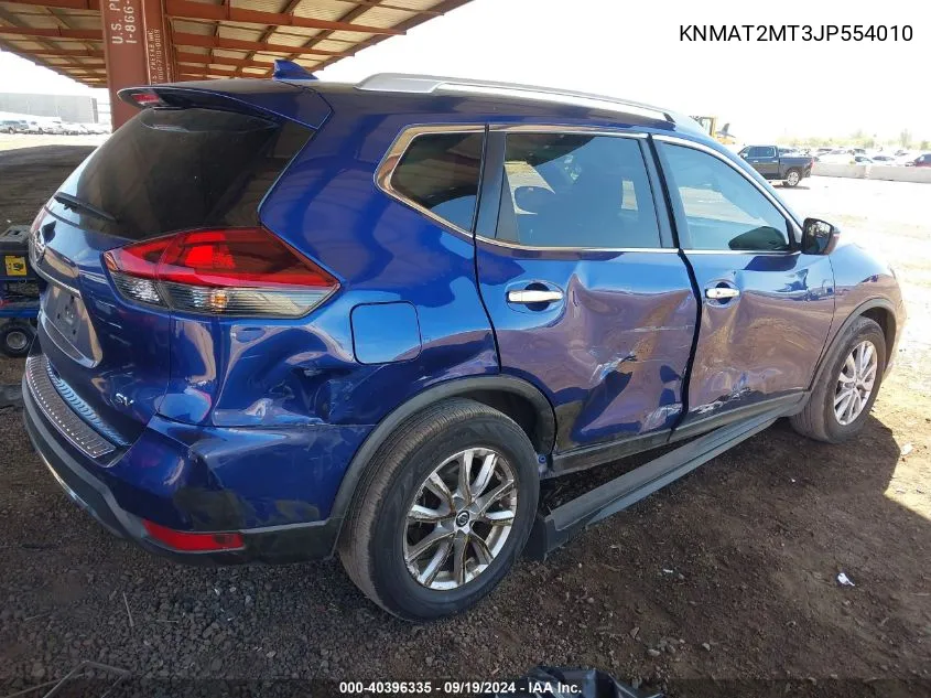 2018 Nissan Rogue Sv VIN: KNMAT2MT3JP554010 Lot: 40396335