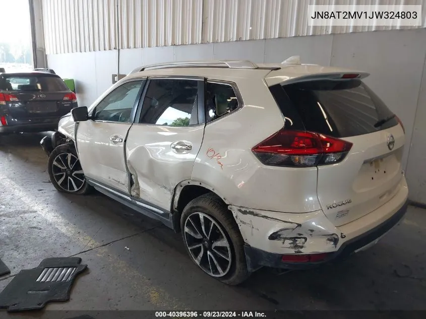 2018 Nissan Rogue S/Sl/Sv VIN: JN8AT2MV1JW324803 Lot: 40396396