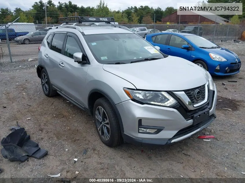 5N1AT2MVXJC794322 2018 Nissan Rogue Sl