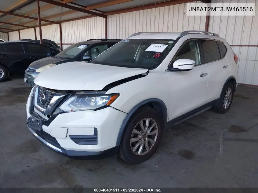 2018 Nissan Rogue S/Sl/Sv VIN: JN8AT2MT3JW465516 Lot: 40401511