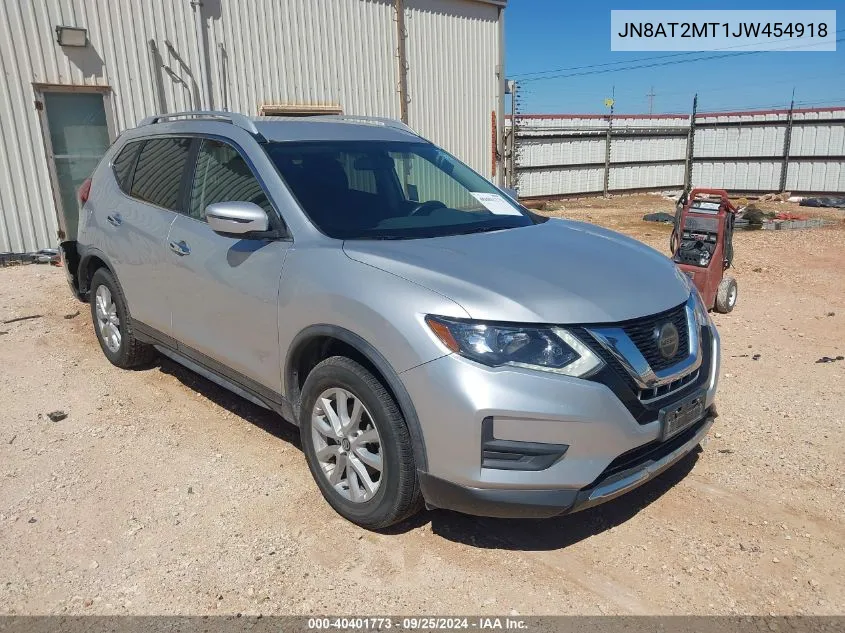 2018 Nissan Rogue Sv VIN: JN8AT2MT1JW454918 Lot: 40401773