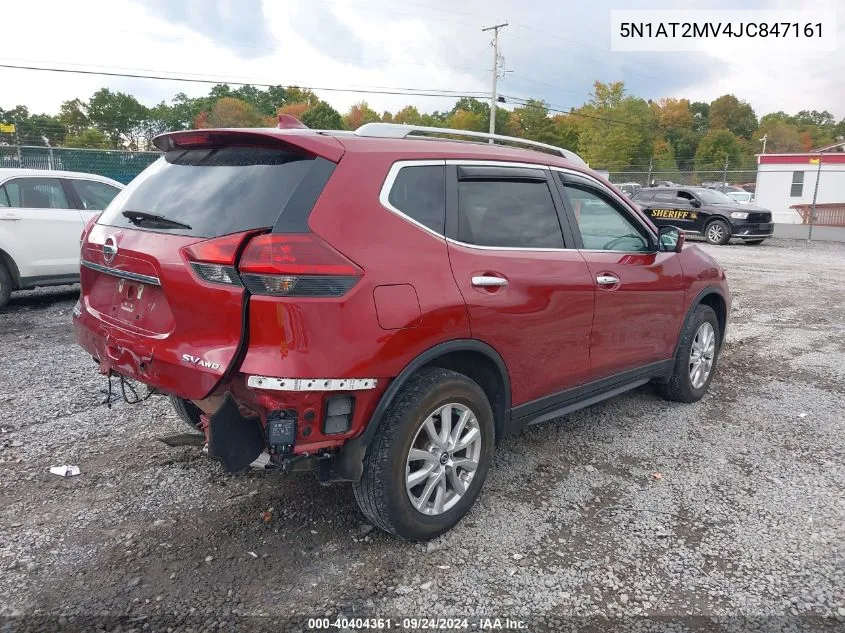 2018 Nissan Rogue Sv/Sl VIN: 5N1AT2MV4JC847161 Lot: 40404361