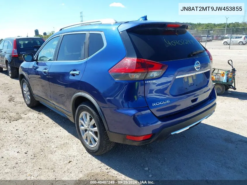 2018 Nissan Rogue Sv VIN: JN8AT2MT9JW453855 Lot: 40407249