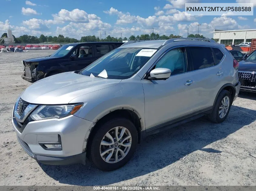 2018 Nissan Rogue Sv VIN: KNMAT2MTXJP588588 Lot: 40408161