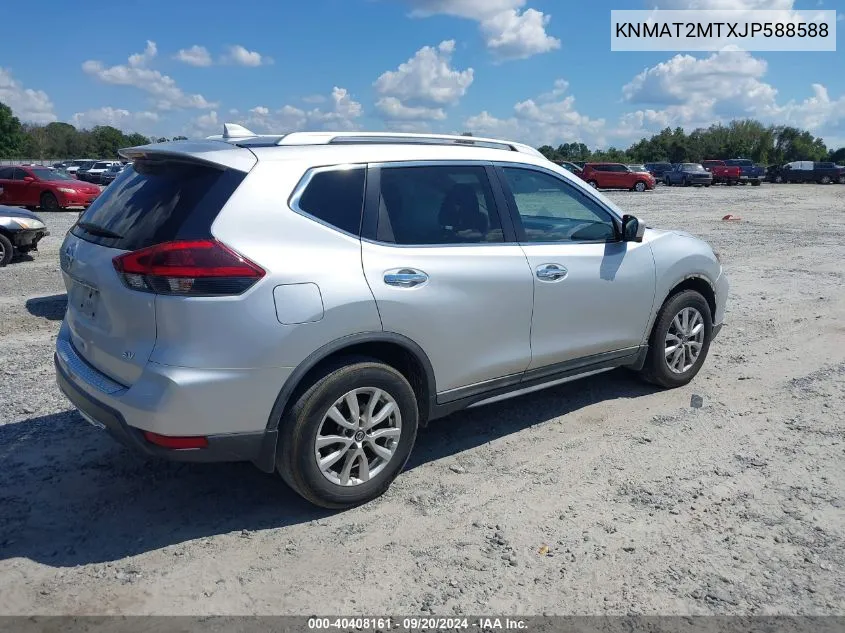 KNMAT2MTXJP588588 2018 Nissan Rogue Sv