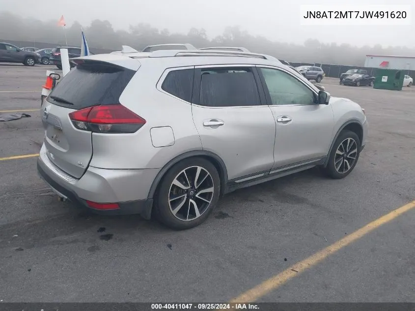 2018 Nissan Rogue Sl VIN: JN8AT2MT7JW491620 Lot: 40411047