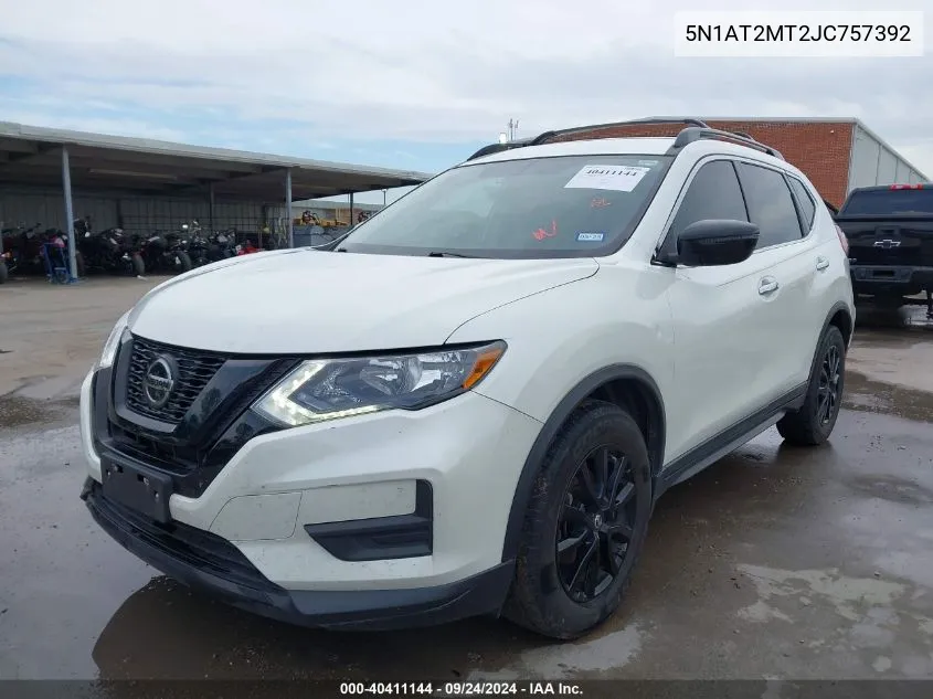 2018 Nissan Rogue Sv VIN: 5N1AT2MT2JC757392 Lot: 40411144