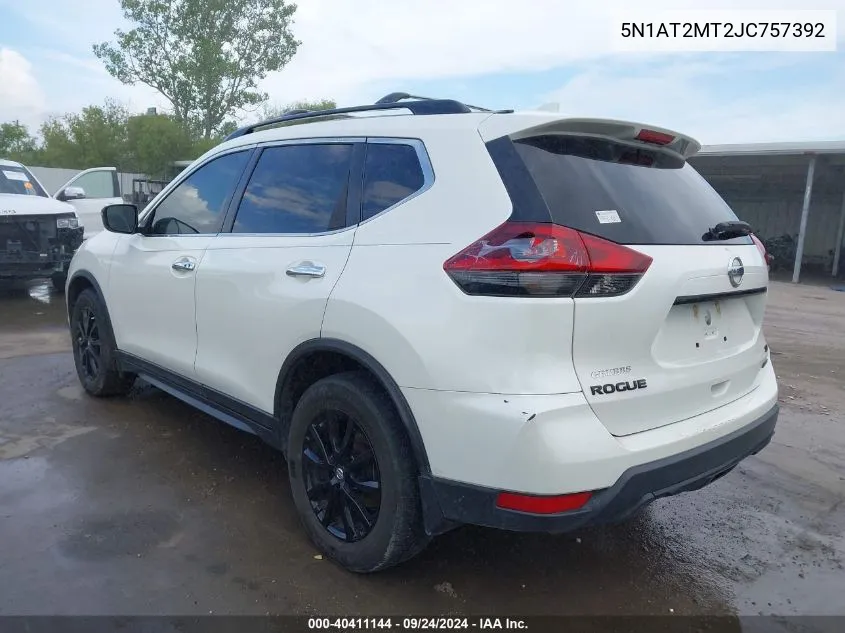 5N1AT2MT2JC757392 2018 Nissan Rogue Sv