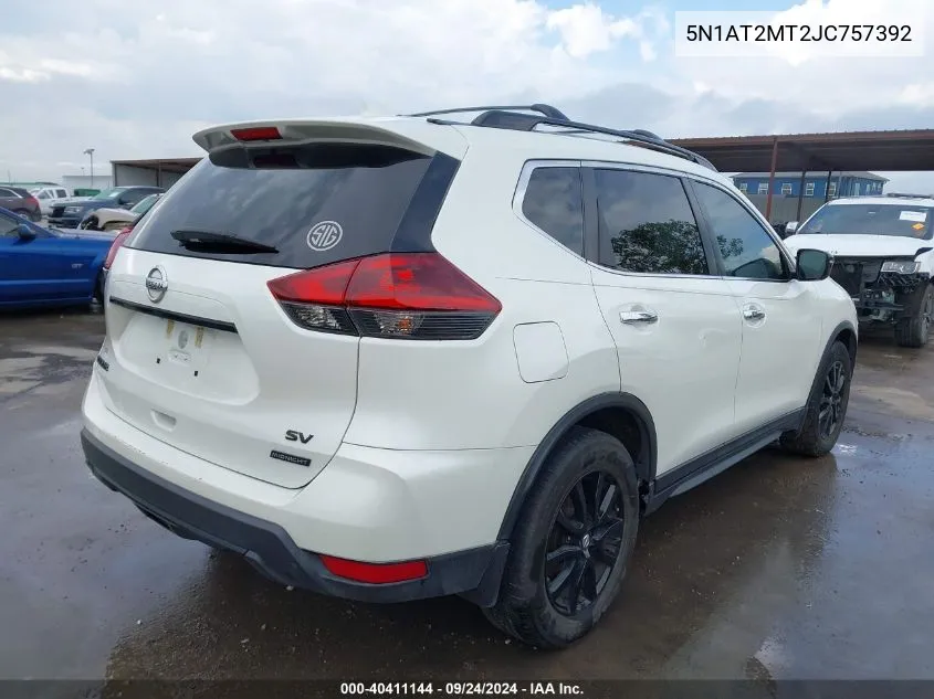 5N1AT2MT2JC757392 2018 Nissan Rogue Sv