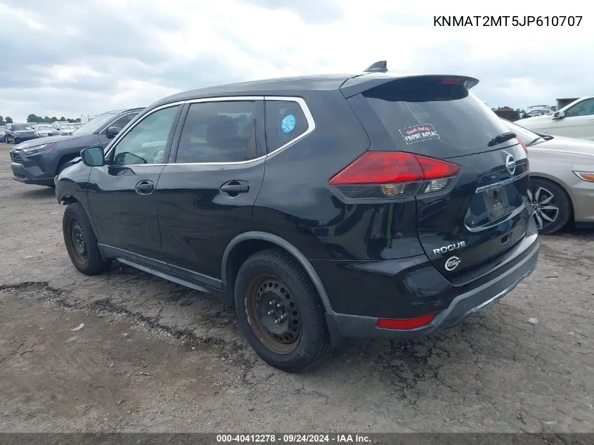 2018 Nissan Rogue S VIN: KNMAT2MT5JP610707 Lot: 40412278