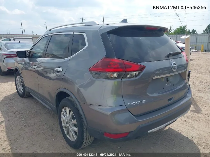 2018 Nissan Rogue S/Sv VIN: KNMAT2MTXJP546356 Lot: 40412348