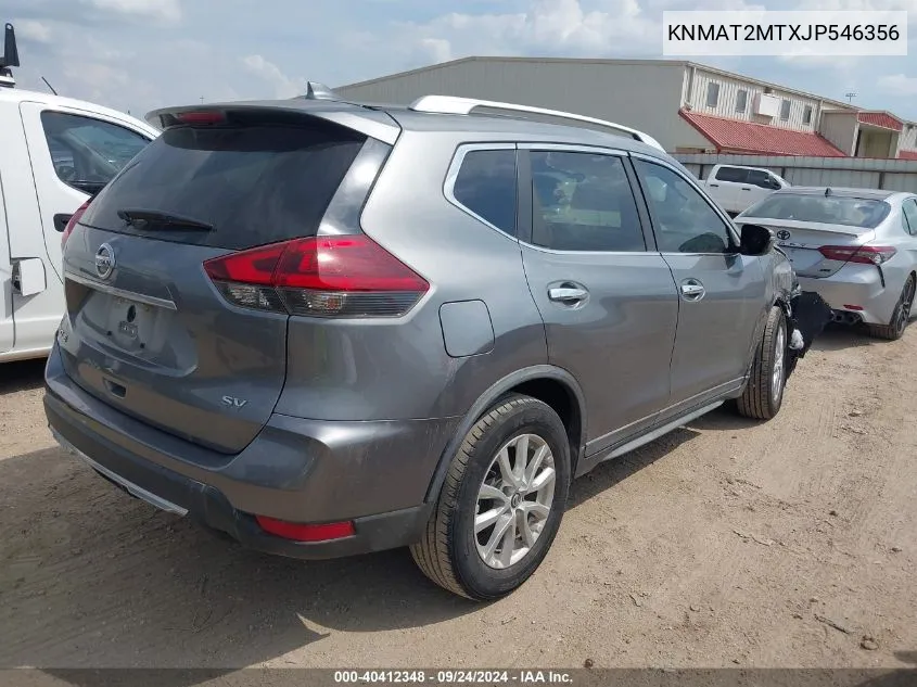 2018 Nissan Rogue S/Sv VIN: KNMAT2MTXJP546356 Lot: 40412348