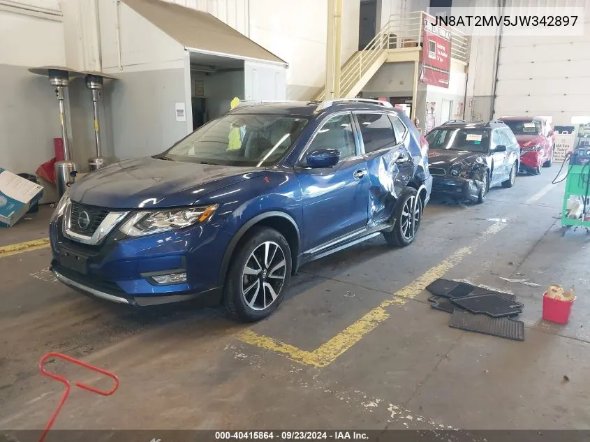 2018 Nissan Rogue Sl VIN: JN8AT2MV5JW342897 Lot: 40415864