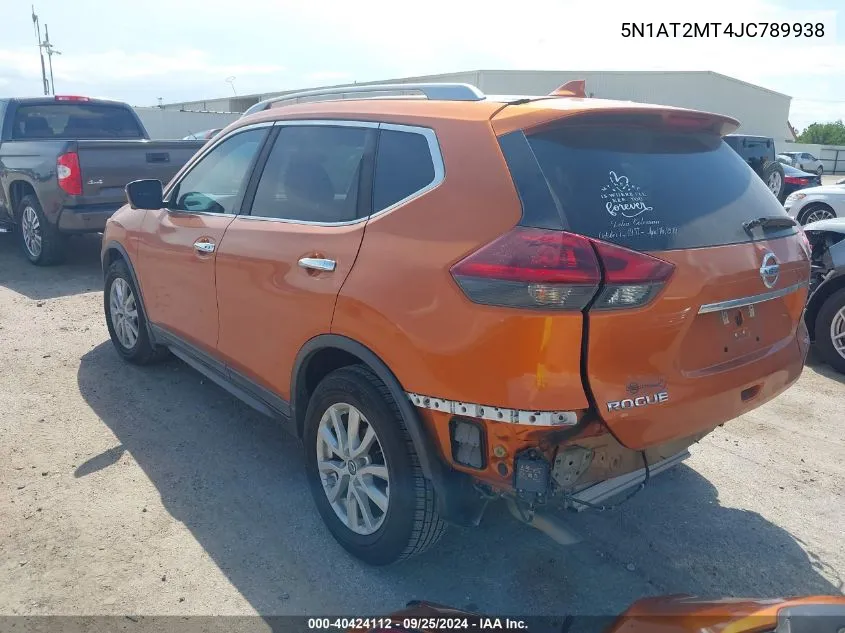 5N1AT2MT4JC789938 2018 Nissan Rogue Sv