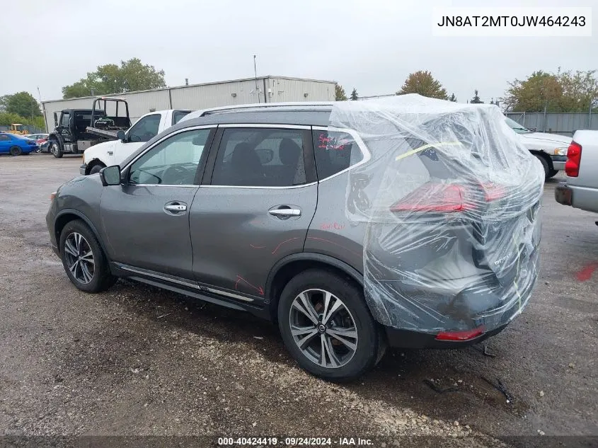 2018 Nissan Rogue S/Sl/Sv VIN: JN8AT2MT0JW464243 Lot: 40424419